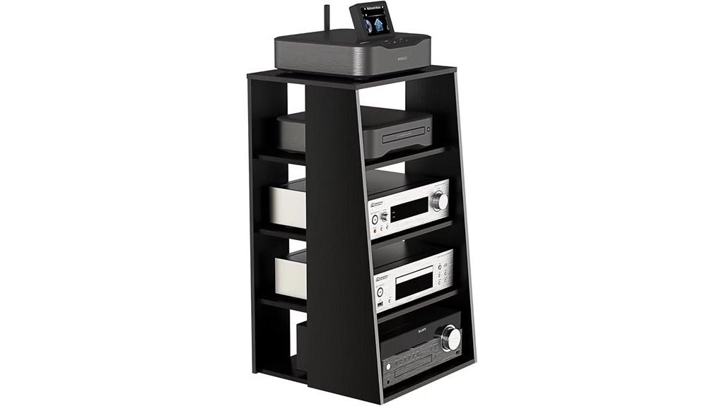 media storage cabinet shelves
