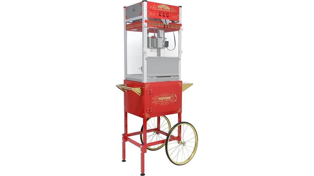 mobile cart popcorn maker