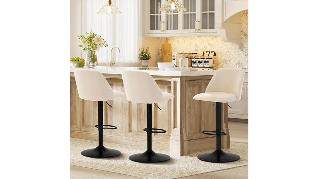 modern swivel bar stools