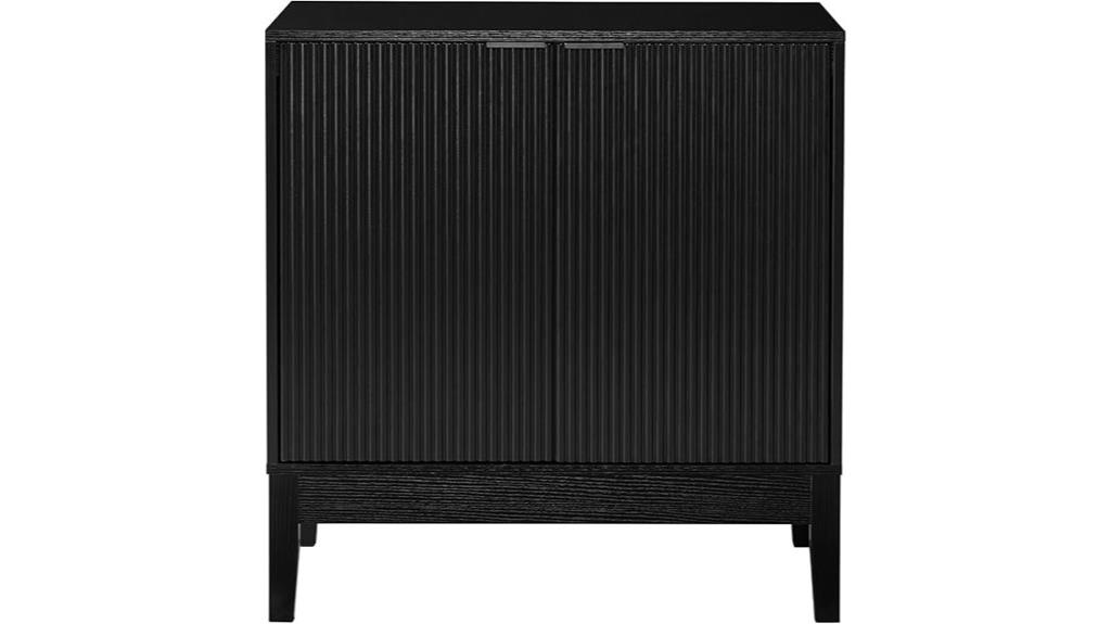 modern two door storage cabinet