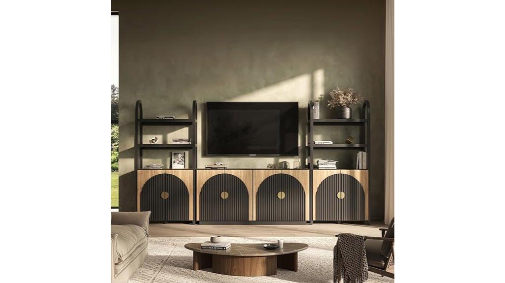 modular arched tv stand