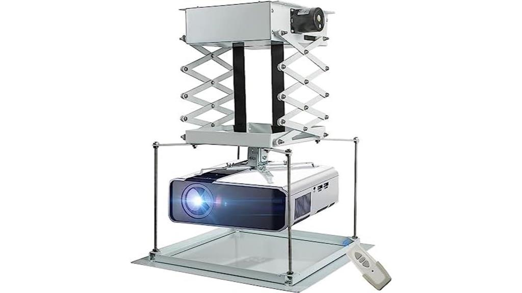 motorized projector mount gold