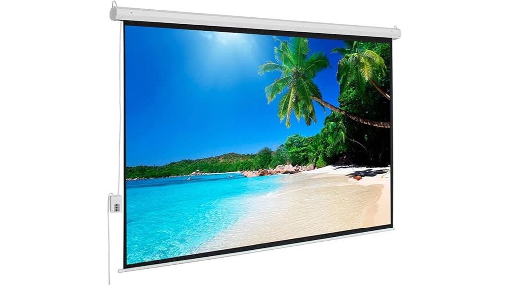 motorized remote projector screen