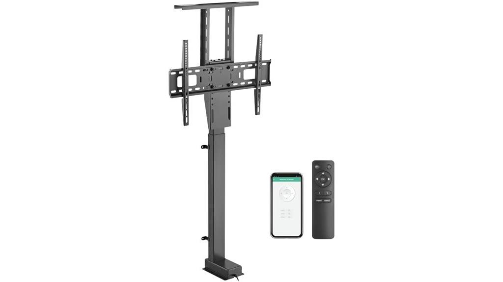 motorized tv mount system