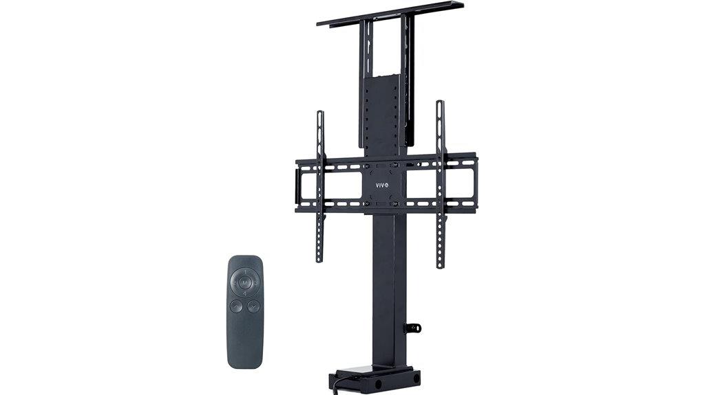 motorized tv stand for sizes