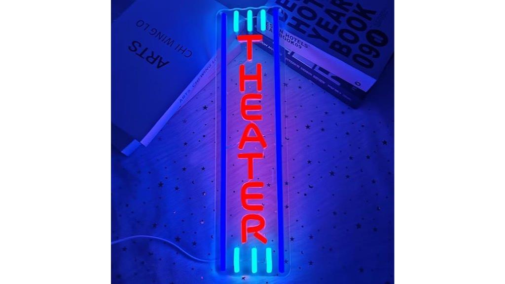 movie night theater sign