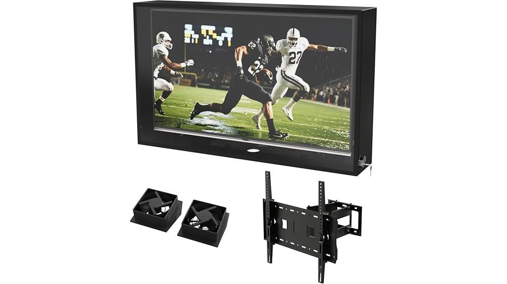 outdoor tv cover lock