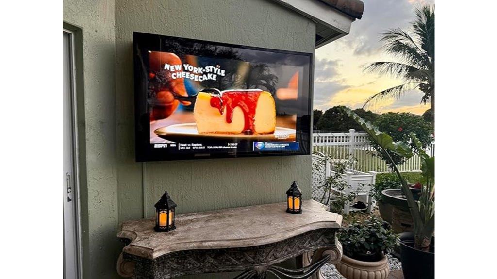 outdoor tv cover with lock