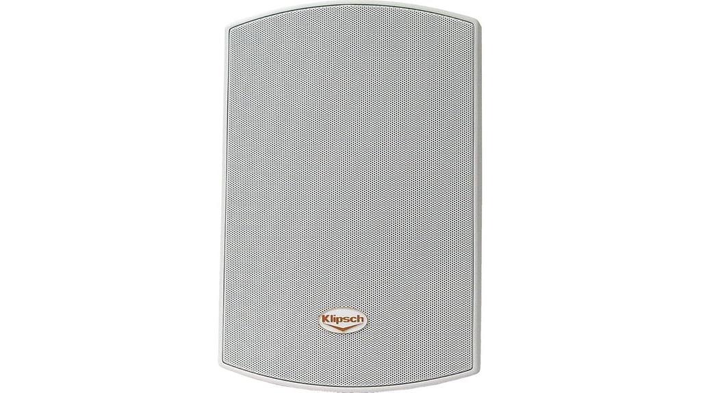 outdoor white speaker pair