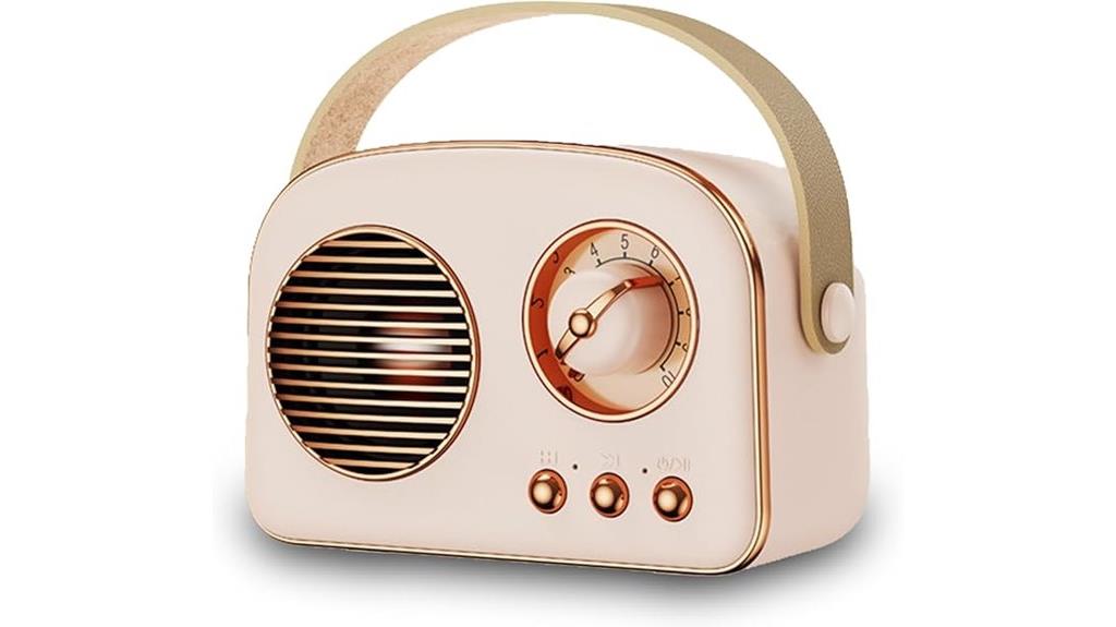 pink leather bluetooth speaker