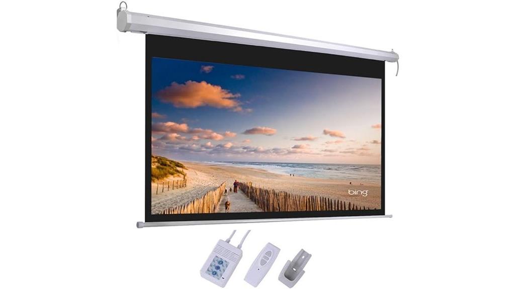 portable motorized projection screen