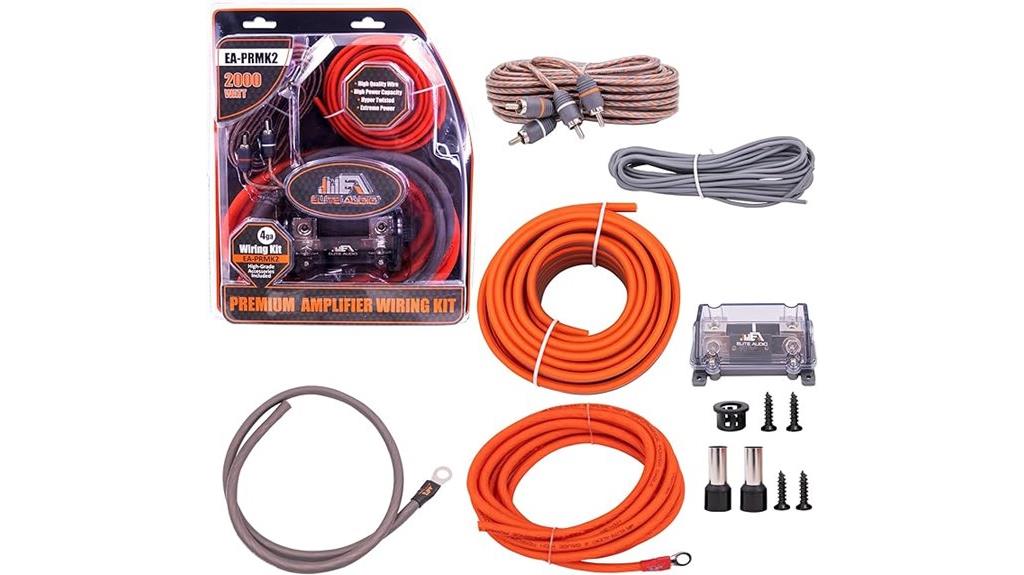 premium 4 gauge amp kit