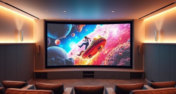 premium curved projection screen options