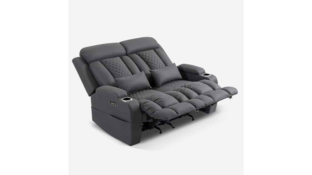 recliner loveseat with ports