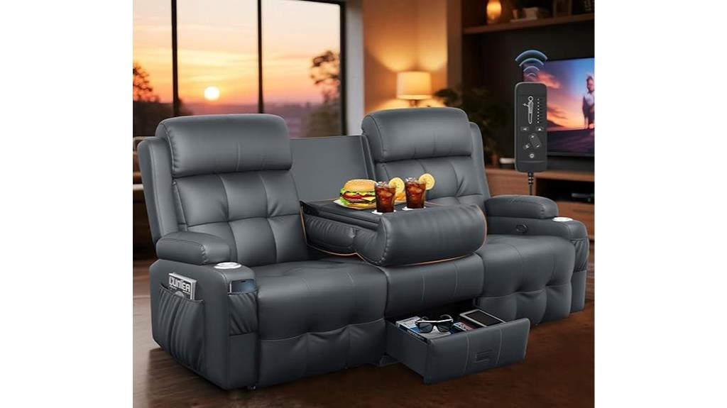 recliner sofa with massage