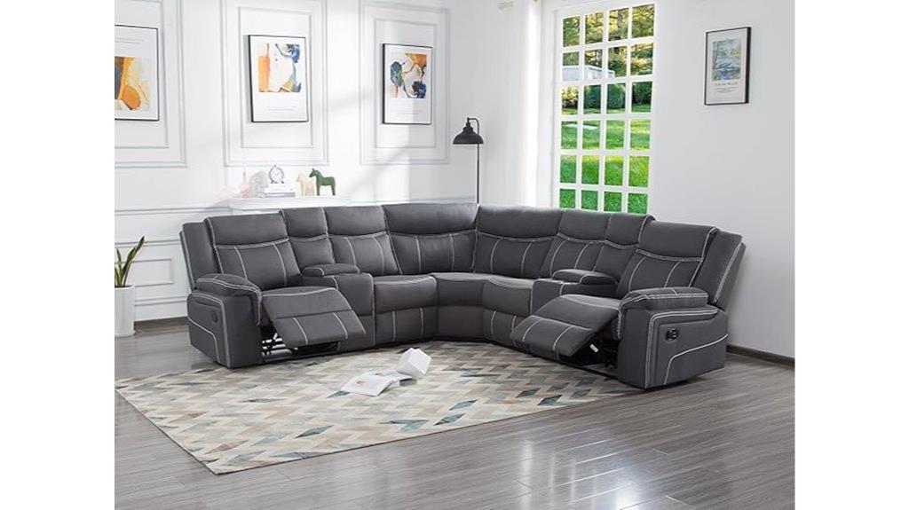 reclining sectional with storage