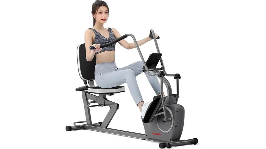 recumbent bike with arm