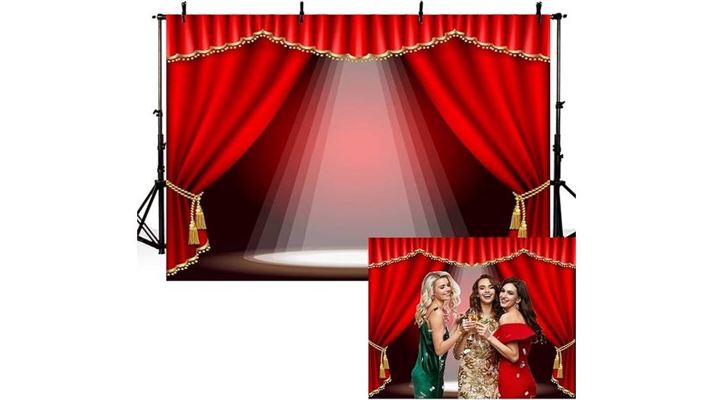 red velvet theater curtain