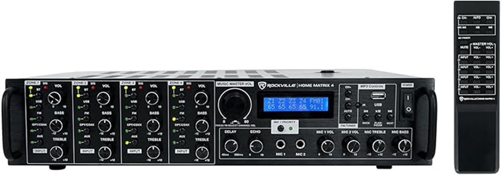rockville 600w multi room receiver