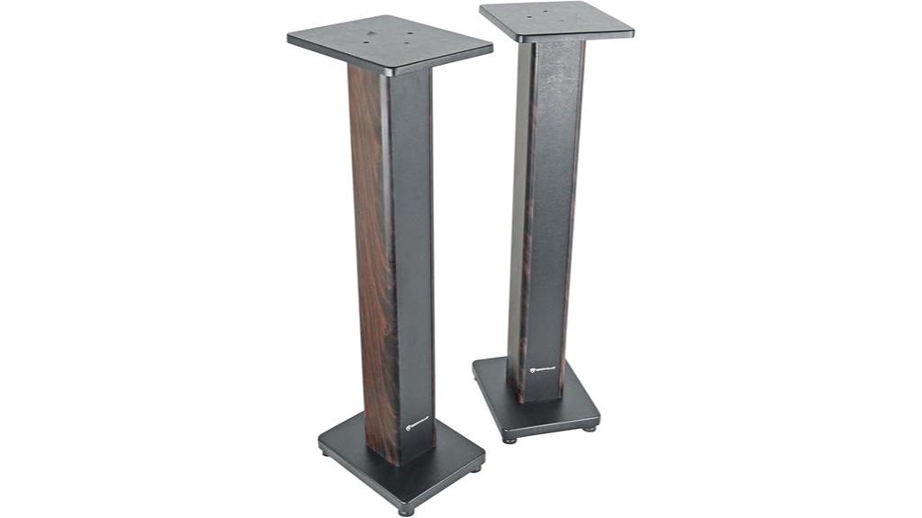rockville bookshelf speaker stands