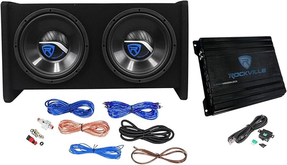 rockville rv10 2b subwoofer kit