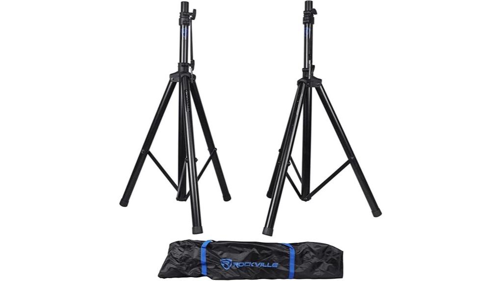 rockville tripod speaker stands
