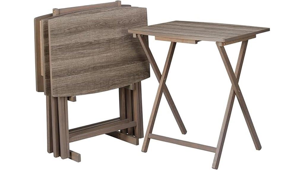 set of five oversized tables