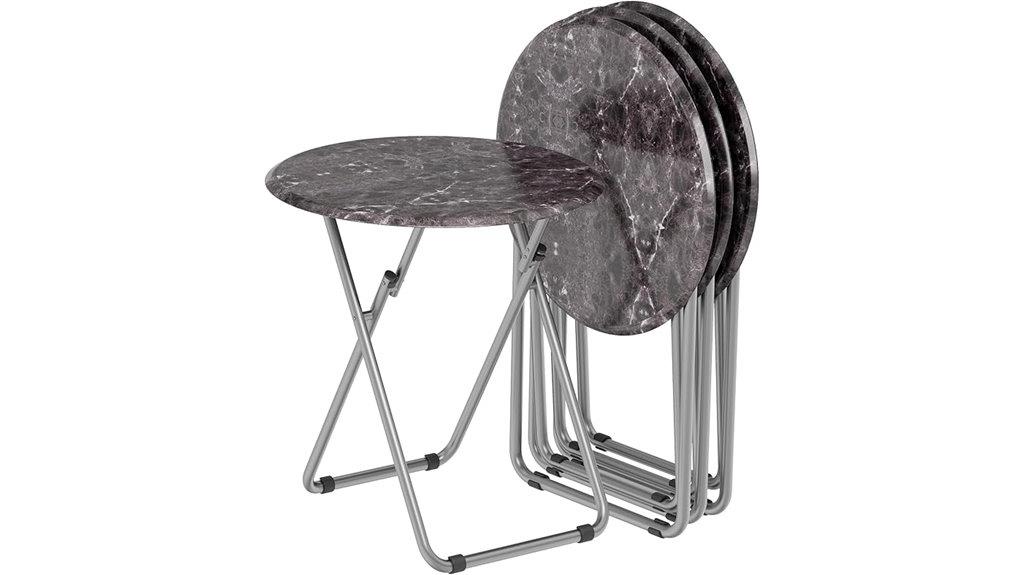 set of four folding trays