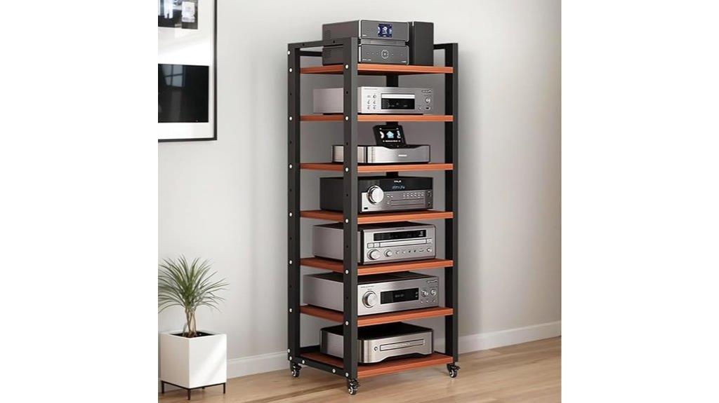seven tier durable rack