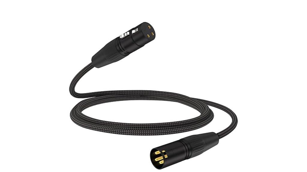 short 3 3ft xlr cable