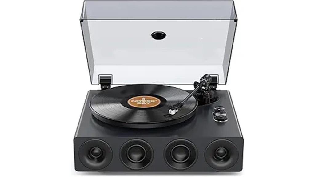 single unit high fidelity record player