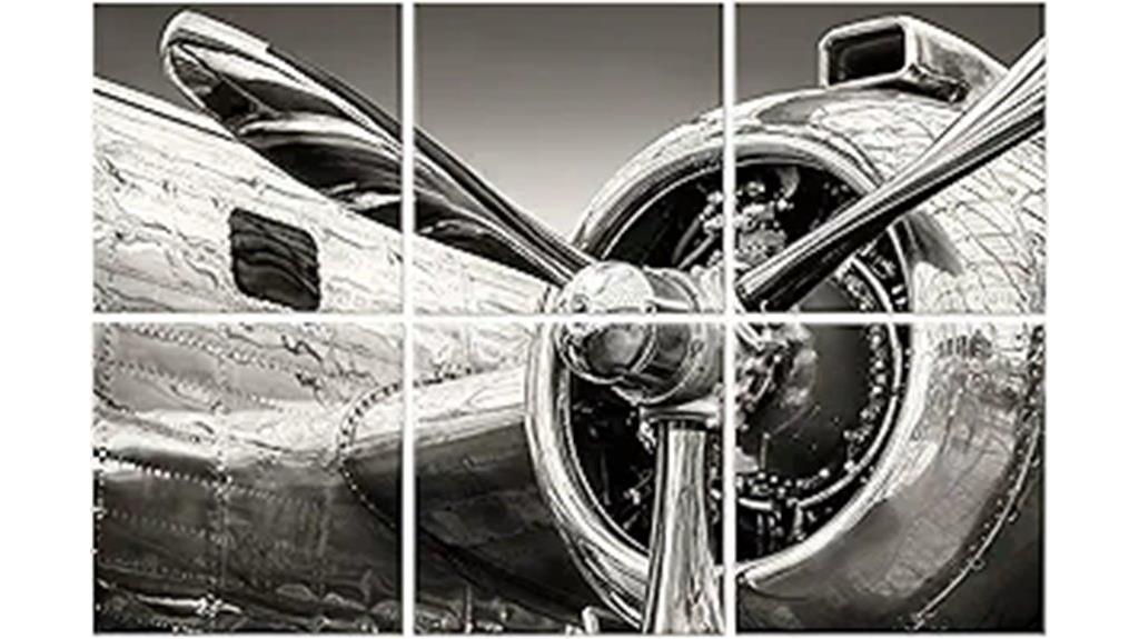 six decorative wall panels