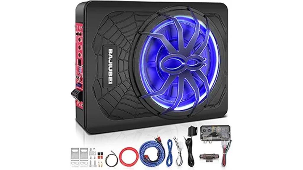 slim 1200w underseat subwoofer