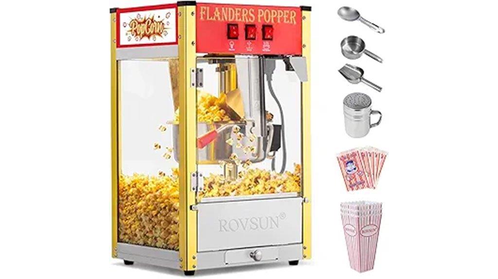 small popcorn machine set