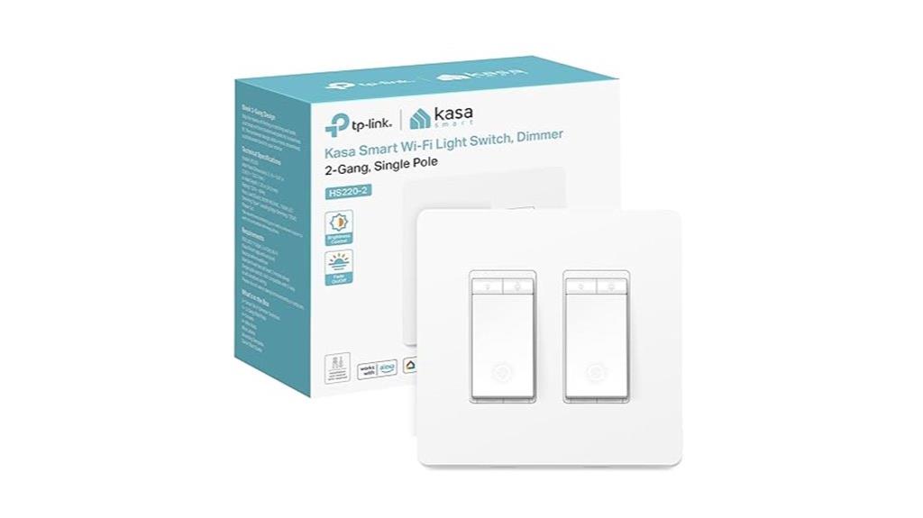 smart dimmer switch 2 gang