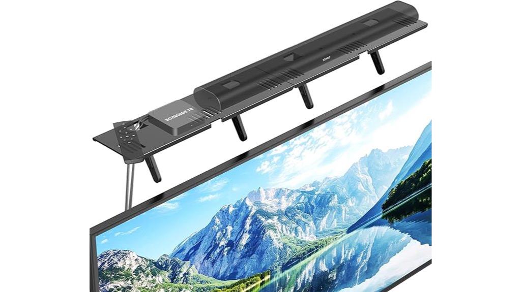 steel tv top shelf