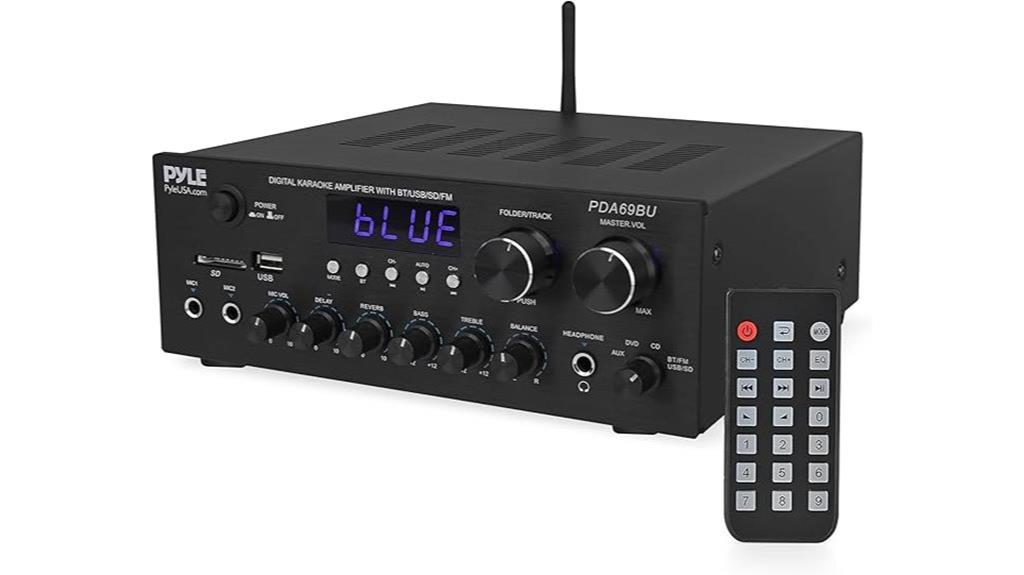 stereo amplifier with remote