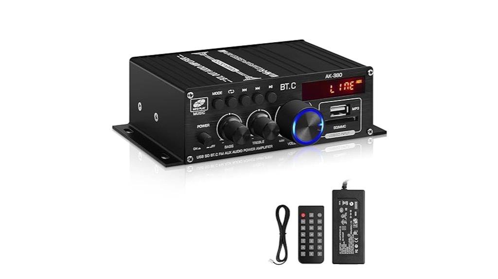 stereo bluetooth fm amplifier