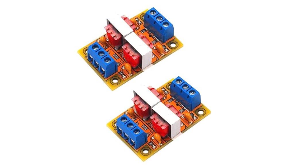 stereo noise filtering devices