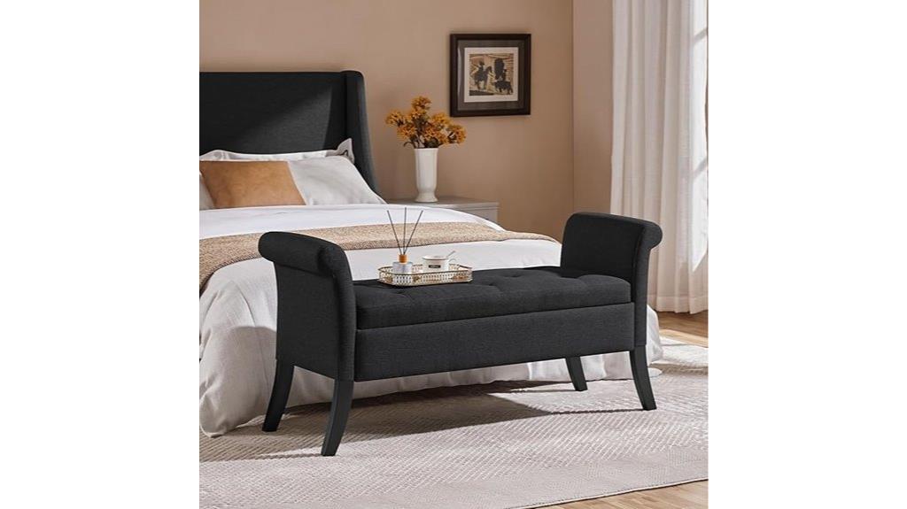 storage ottoman with safety