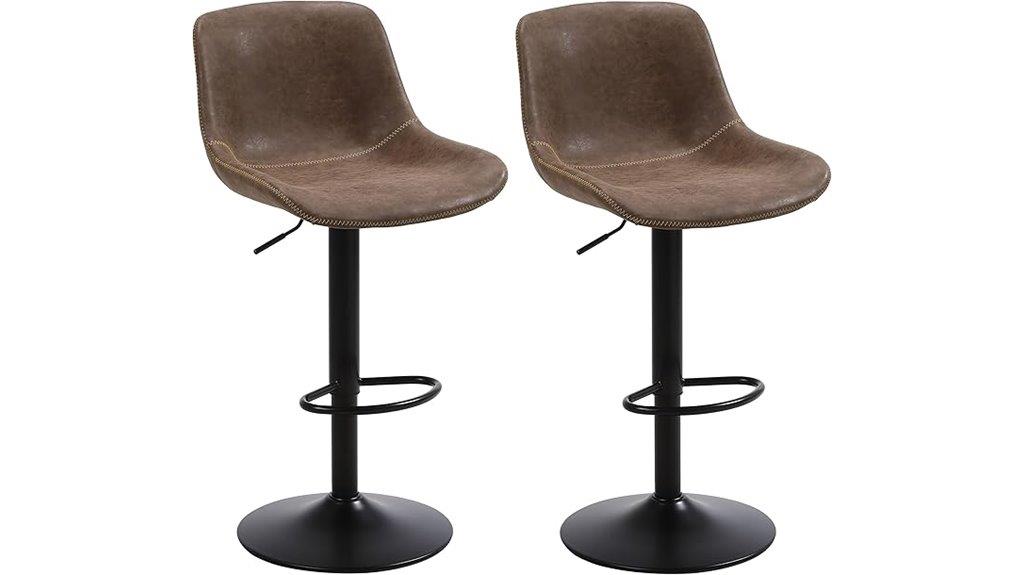 swivel adjustable modern barstools