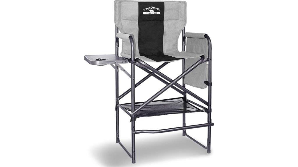 tall foldable director s chair