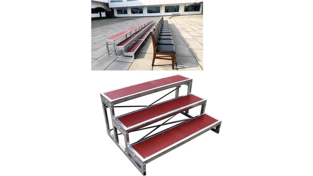 three level choir risers
