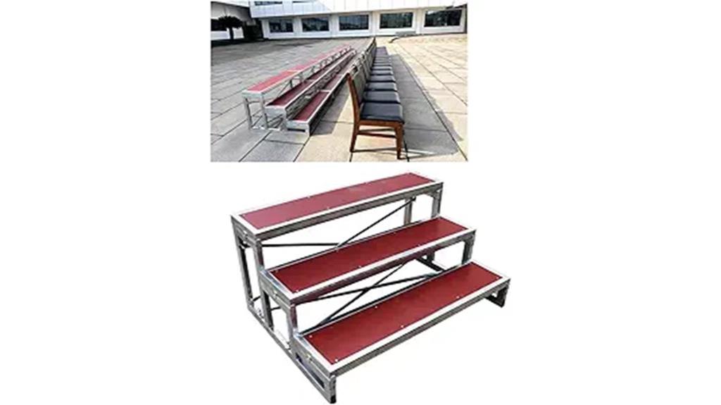 tiered choir seating platform