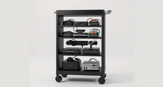top collapsible media trolleys