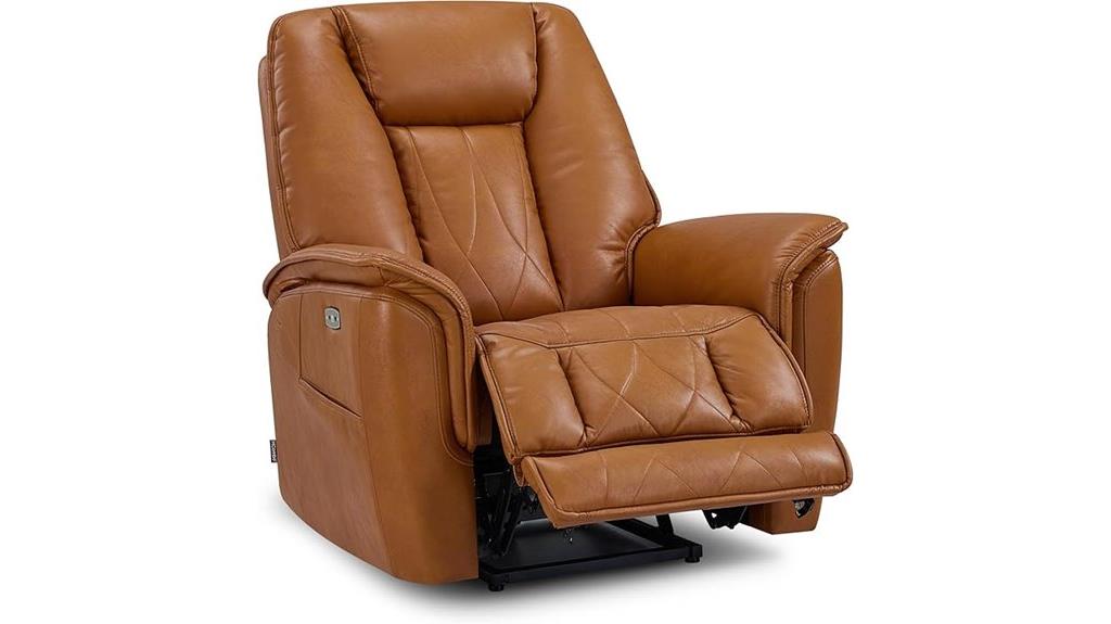 triple motors leather recliner