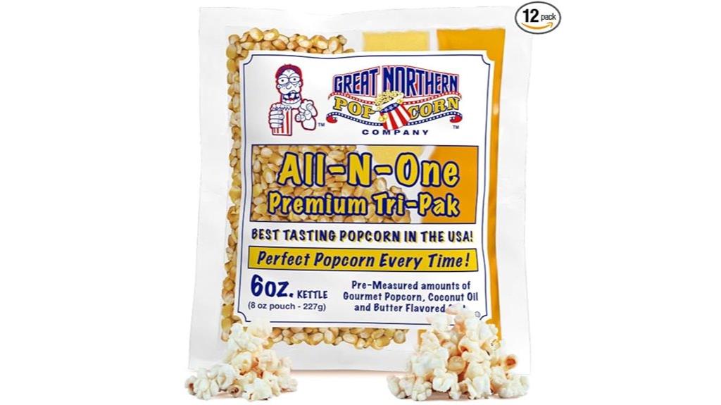 twelve popcorn packets included