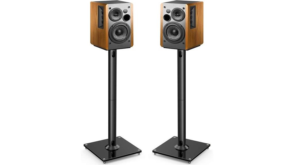 universal bookshelf speaker stands