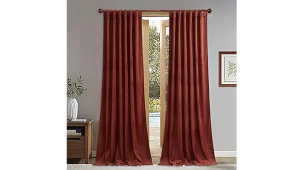velvet blackout privacy curtains