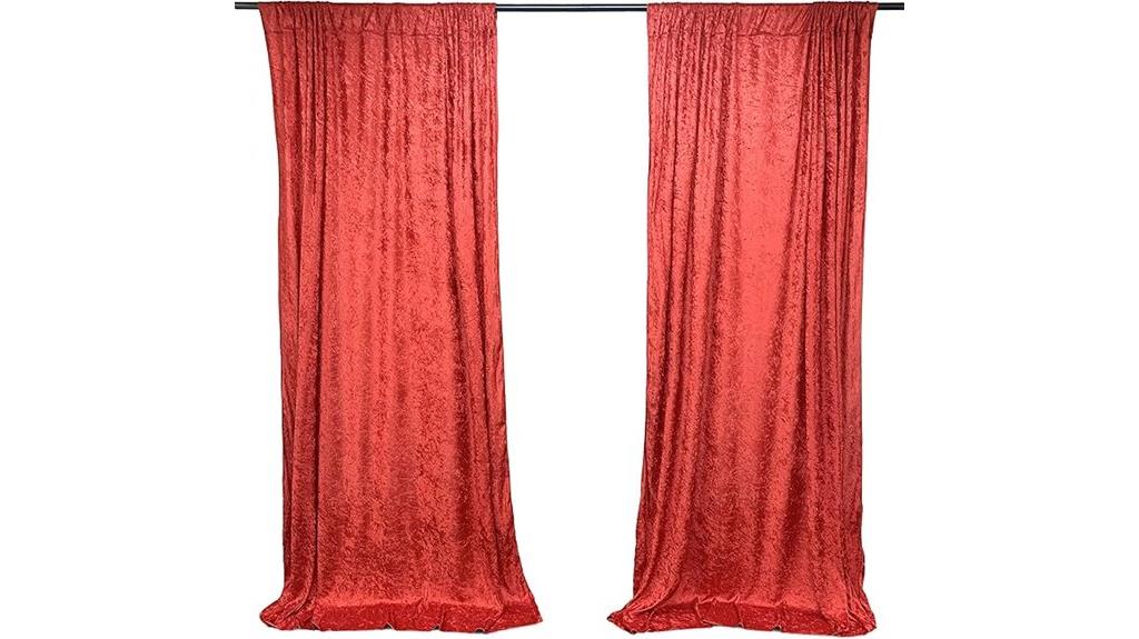 velvet drapes 10x10 feet